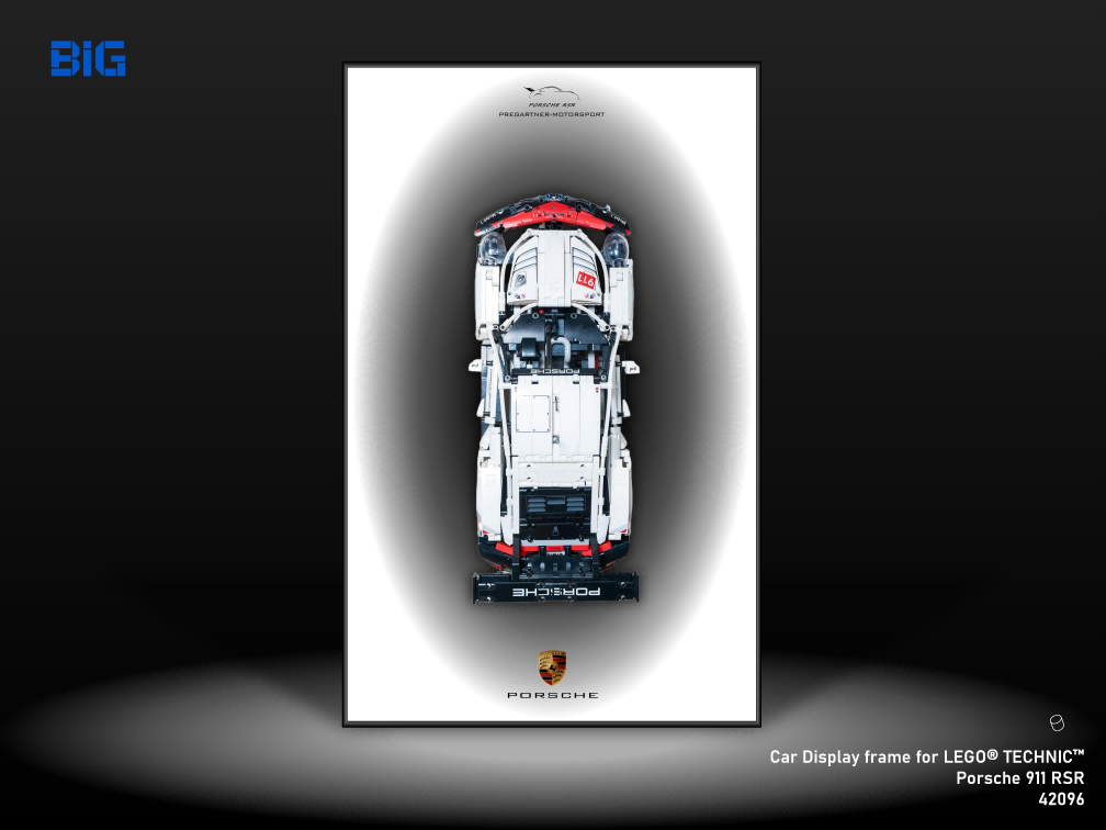 LEGO Wall Display Frame for Porsche 911 RSR (42096) | BIG-BOX