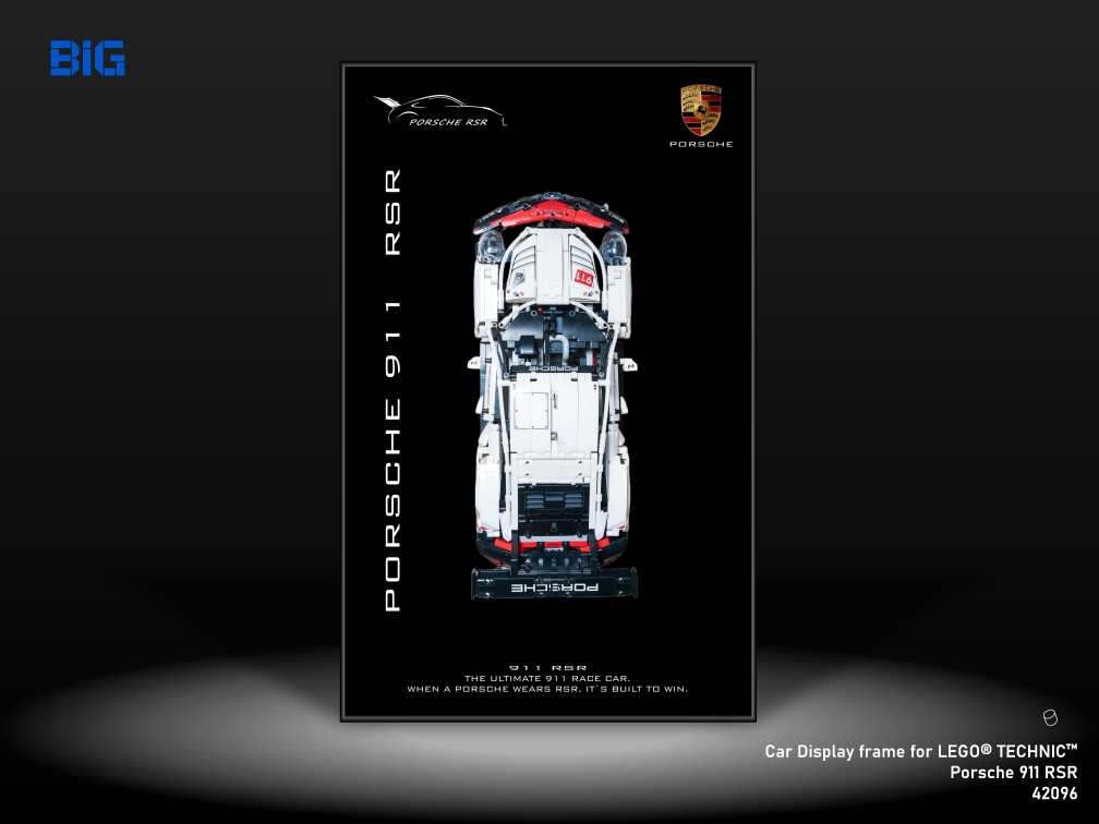 LEGO Wall Display Frame for Porsche 911 RSR (42096)