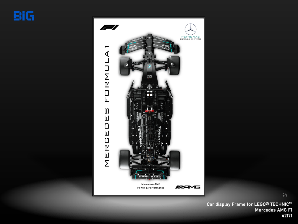 LEGO Wall Display Frame for Mercedes AMG F1 (42171)