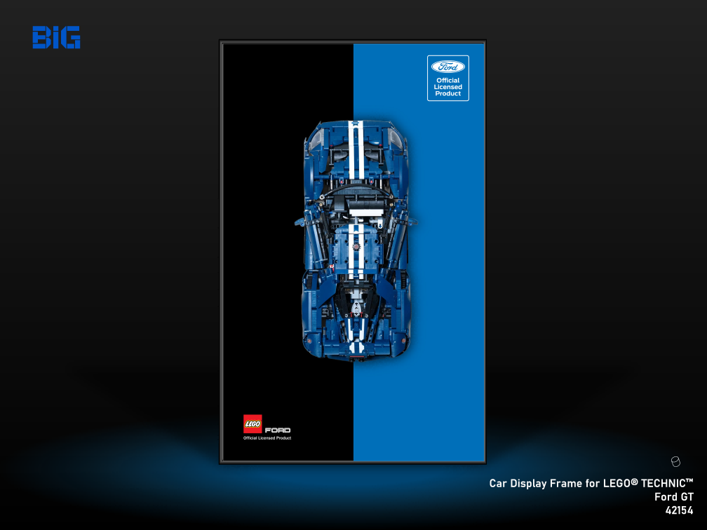 LEGO Wall Display Frame for Ford GT (42154)