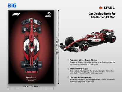 Alfa Romeo F1 Moc Wall-Mounted Display Frame