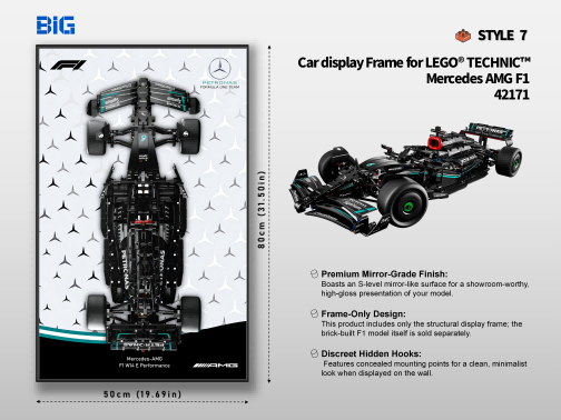 LEGO Wall Display Frame for Mercedes AMG F1  (42171)