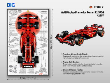 LEGO Wall Display Frame for Ferrari F1 SF24 (42207)