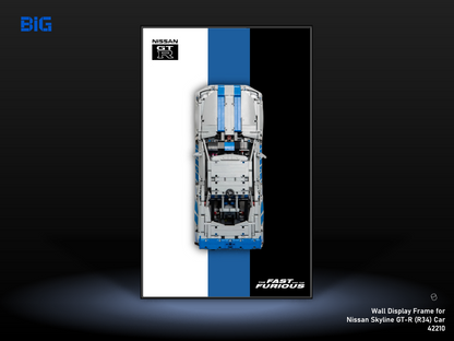 LEGO Wall Display Frame for Nissan Skyline GT-R (R34) Car (42210)