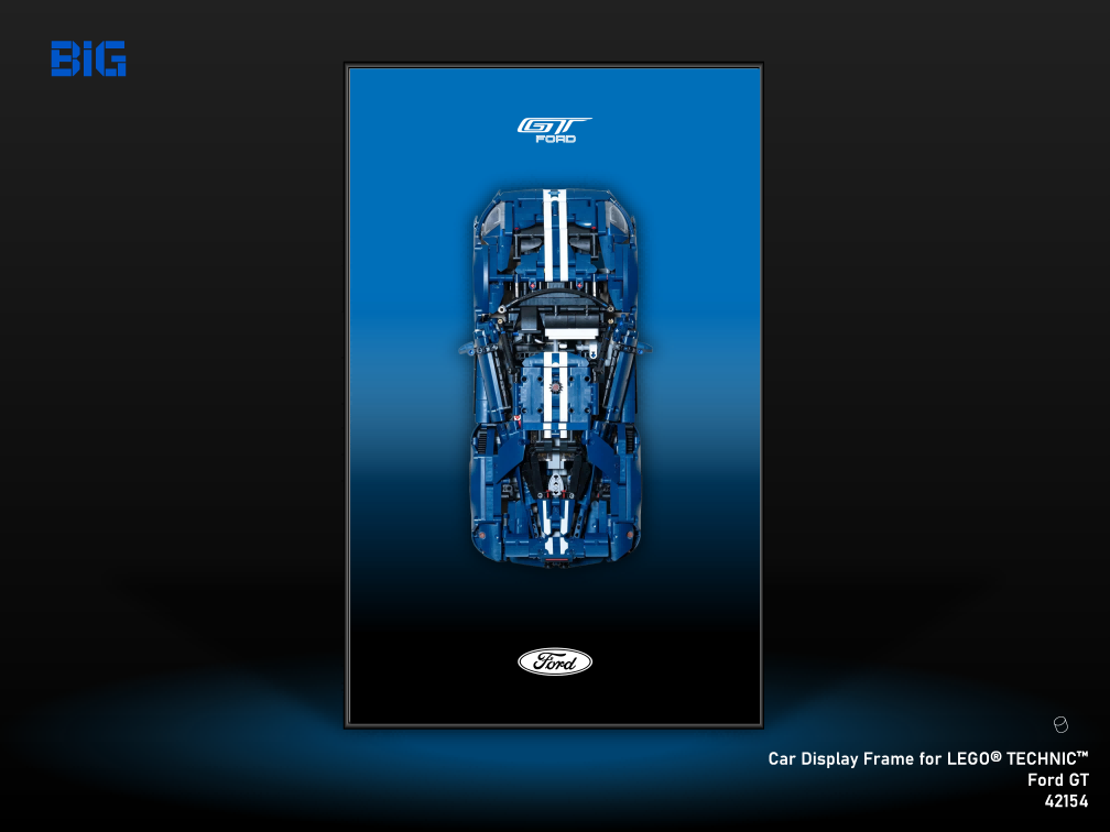 LEGO Wall Display Frame for Ford GT (42154)