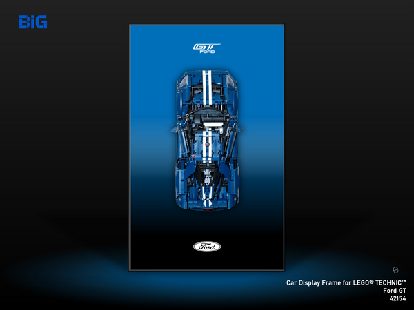 Wall Display Frame for LEGO® Technic™ Ford GT (42154)