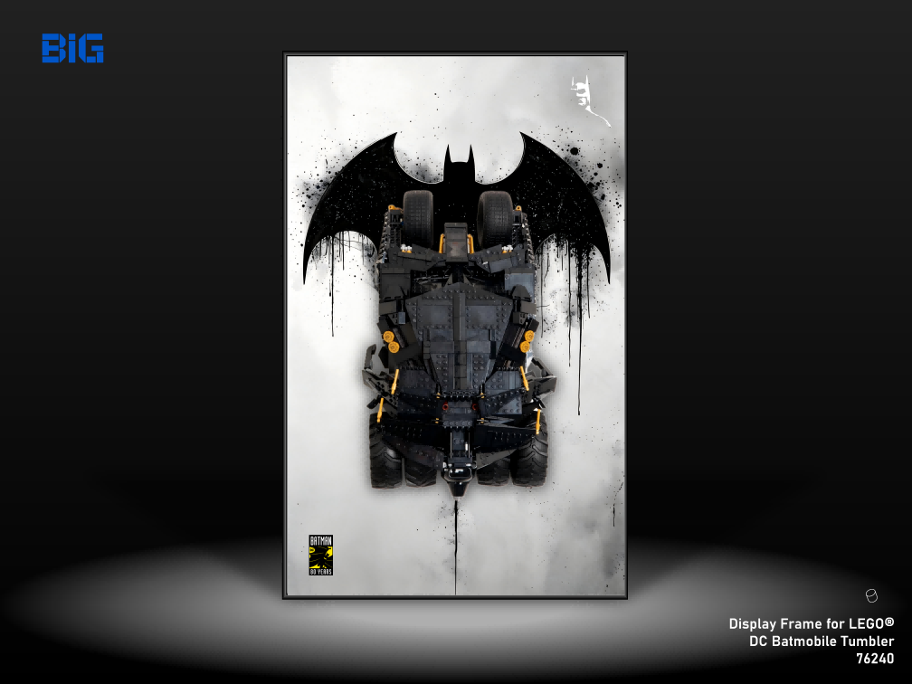 LEGO Wall Display Frame for DC Batmobile Tumbler (76240)