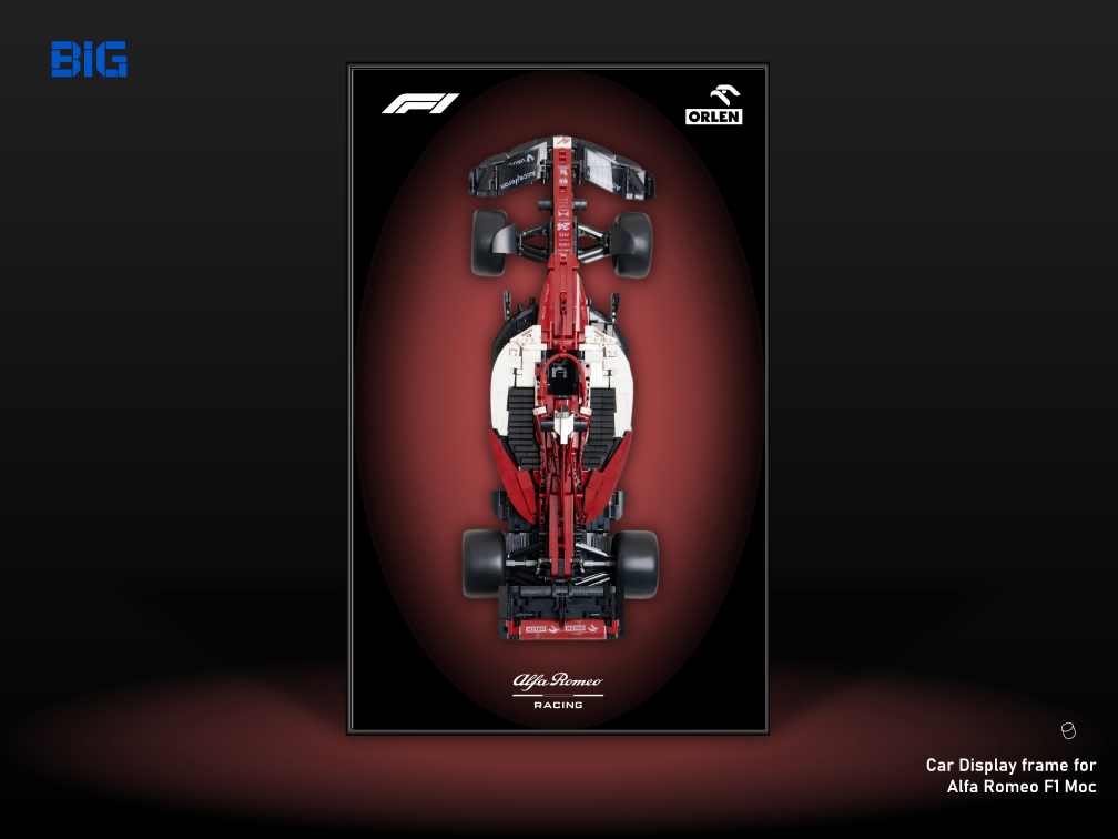 Alfa Romeo F1 Moc Wall-Mounted Display Frame