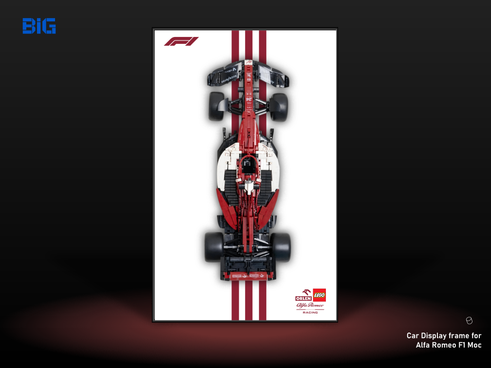 Alfa Romeo F1 Moc Wall-Mounted Display Frame