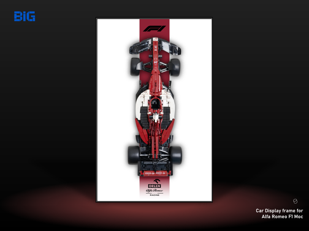 Alfa Romeo F1 Moc Wall-Mounted Display Frame