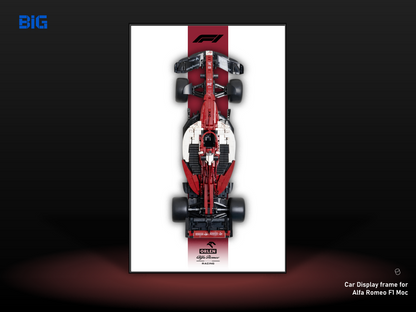 Alfa Romeo F1 Moc Wall-Mounted Display Frame