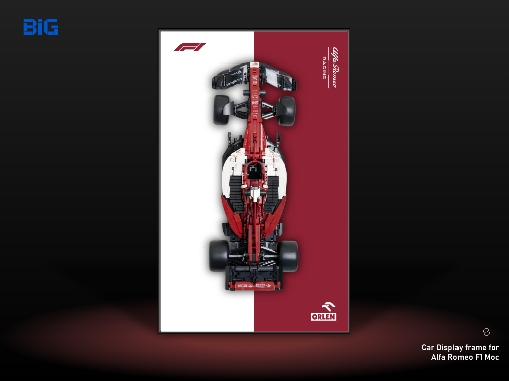 Alfa Romeo F1 Moc Wall-Mounted Display Frame
