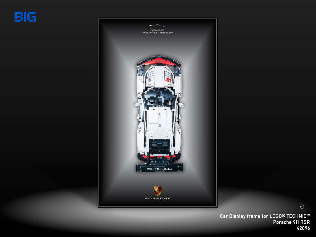 LEGO Wall Display Frame for Porsche 911 RSR  (42096)
