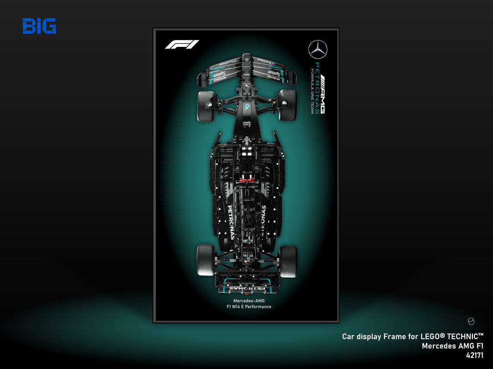 LEGO Wall Display Frame for Mercedes AMG F1  (42171)