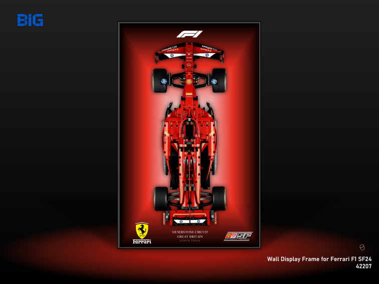 LEGO Wall Display Frame for Ferrari F1 SF24 (42207)