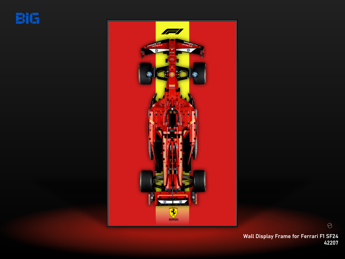 LEGO Wall Display Frame for Ferrari F1 SF24 (42207)