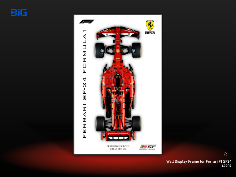 LEGO Wall Display Frame for Ferrari F1 SF24 (42207)