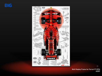 LEGO Wall Display Frame for Ferrari F1 SF24 (42207)