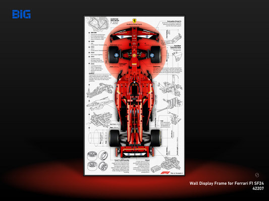 LEGO Wall Display Frame for Ferrari F1 SF24 (42207)