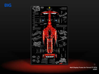 LEGO Wall Display Frame for Ferrari F1 SF24 (42207)