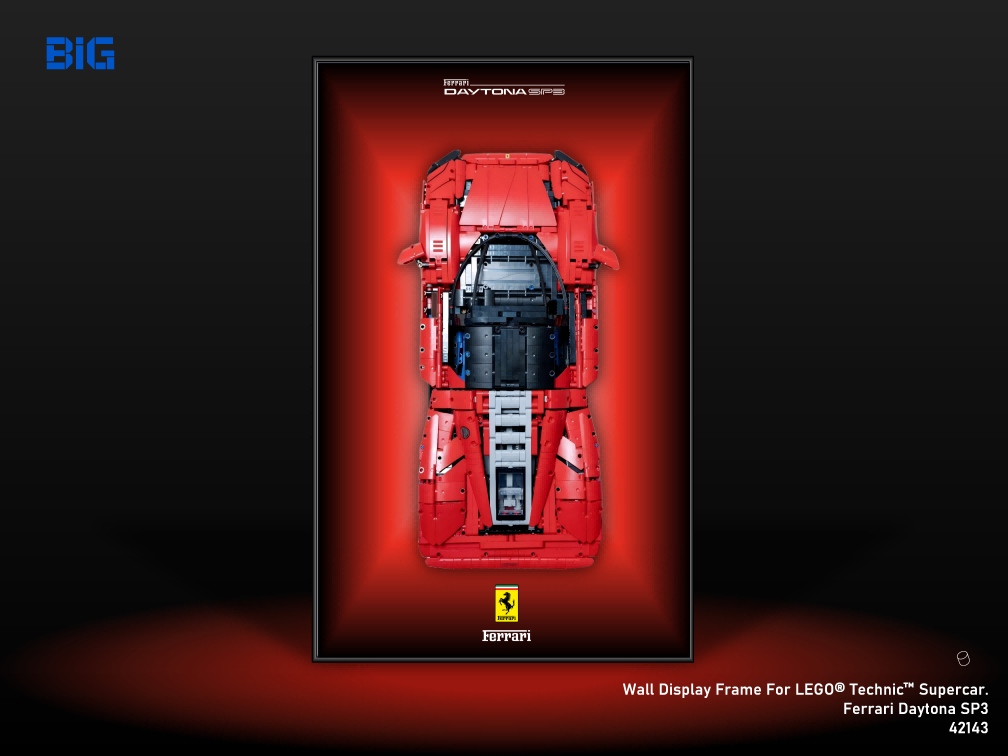 LEGO Wall Display Frame for Ferrari Daytona SP3 (42143)