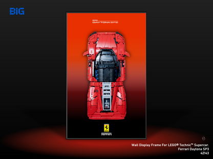 LEGO Wall Display Frame for Ferrari Daytona SP3 (42143)