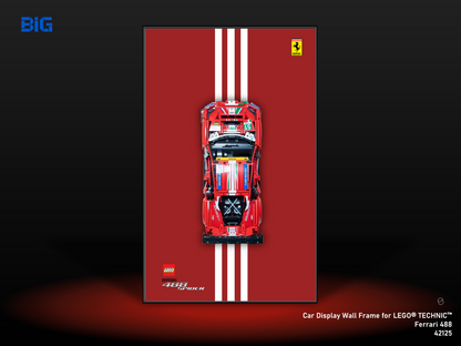 LEGO Wall Display Frame for Ferrari 488 (42125)