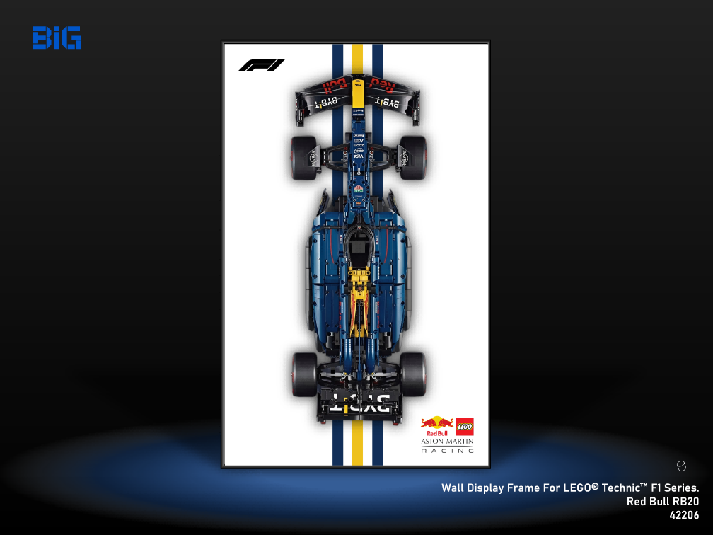 LEGO Wall Display Frame for Red Bull RB20 (42206)