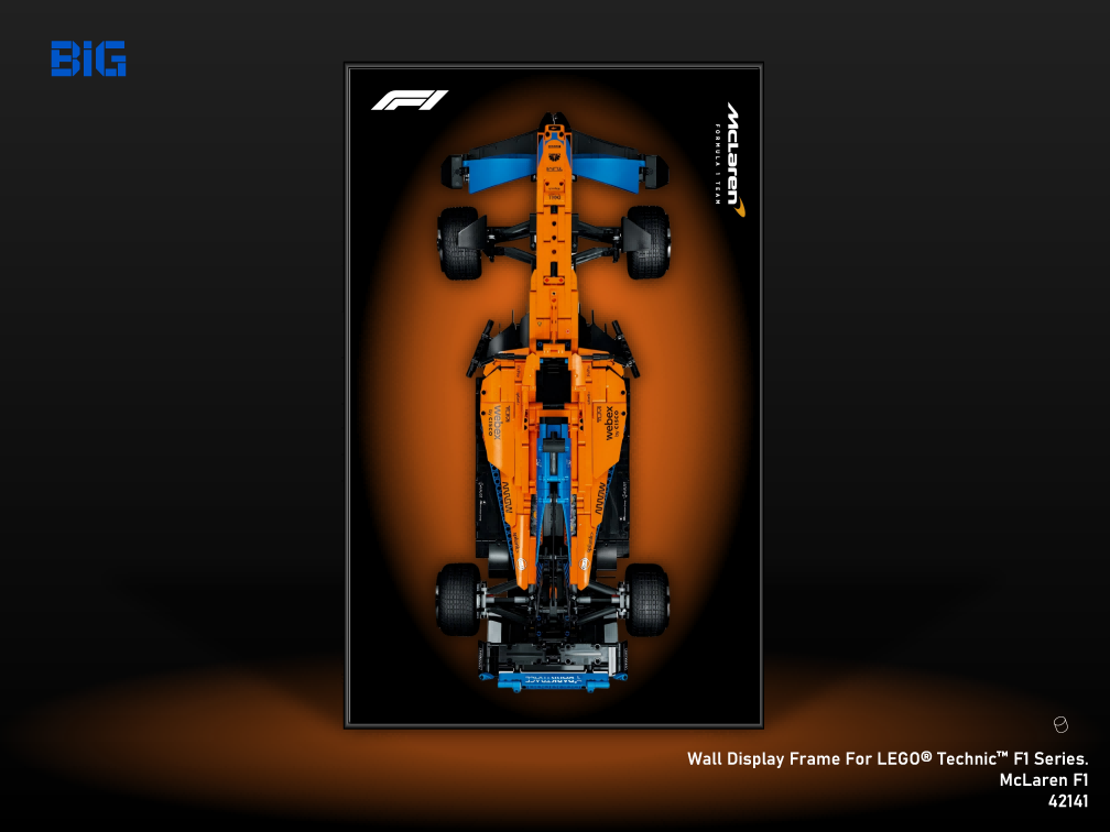 LEGO Wall Display Frame for Series McLaren F1 (42141)