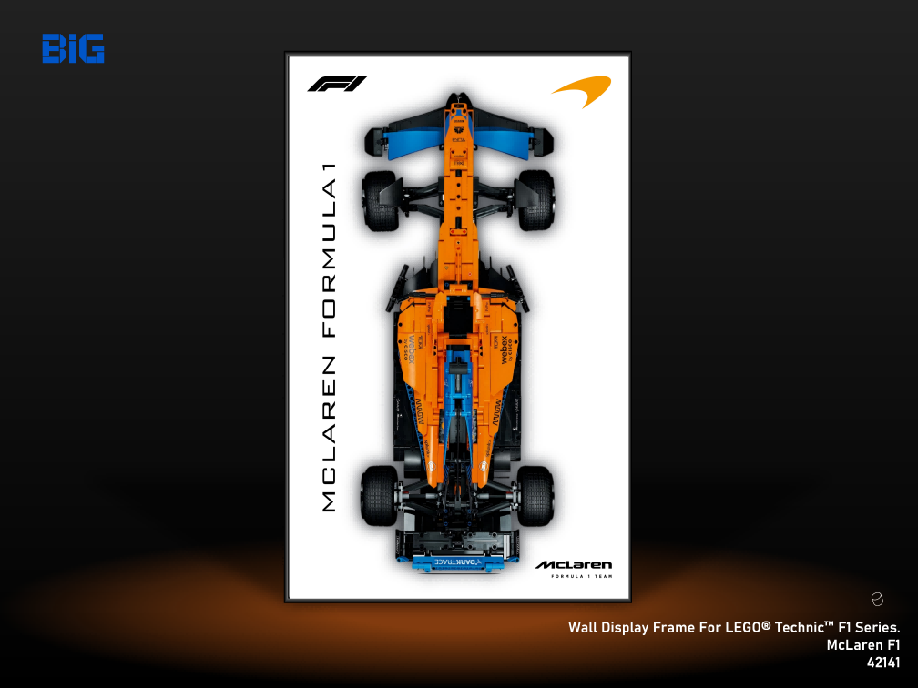 LEGO Wall Display Frame for Series McLaren F1 (42141)