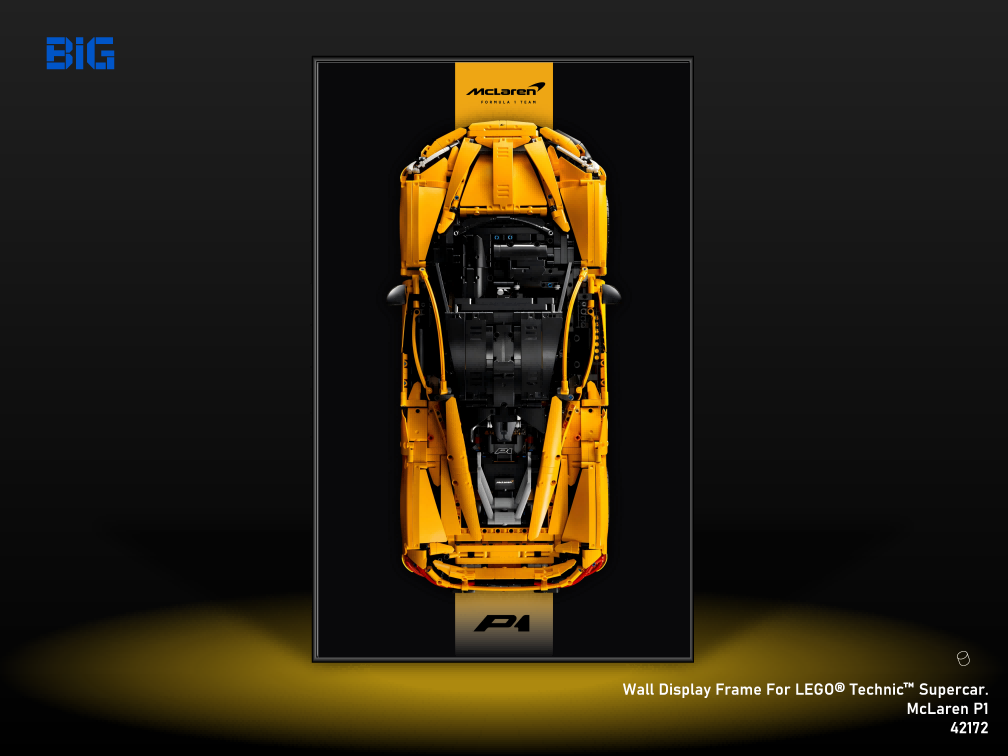 LEGO Wall Display Frame for Supercar McLaren P1 (42172) | BIG-BOX