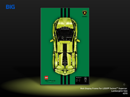 LEGO Wall Display Frame for Supercar Lamborghini Sian (42115)