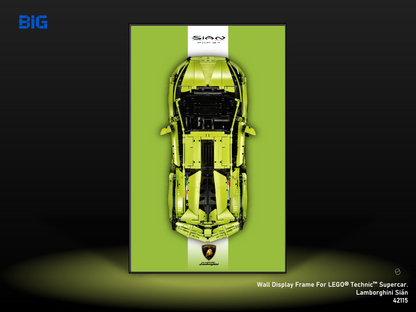 LEGO Wall Display Frame for Supercar Lamborghini Sian (42115)