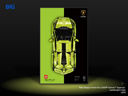 LEGO Wall Display Frame for Supercar Lamborghini Sian (42115)