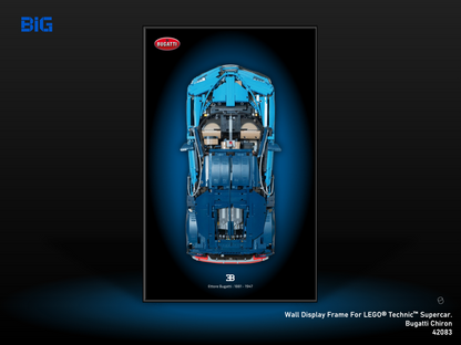LEGO Wall Display Frame for Supercar Bugatti Chiron (42083)