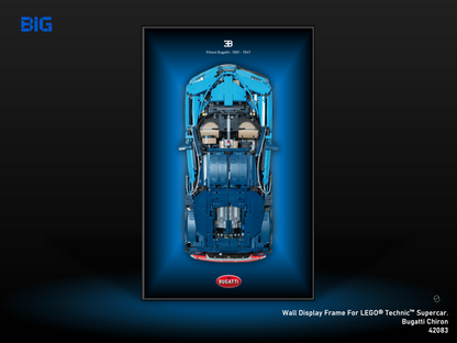 LEGO Wall Display Frame for Supercar Bugatti Chiron (42083)