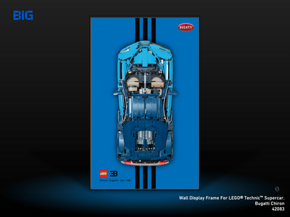 LEGO Wall Display Frame for Supercar Bugatti Chiron (42083)