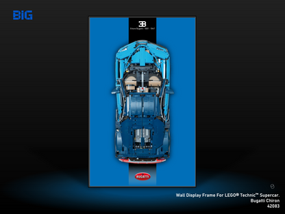 LEGO Wall Display Frame for Supercar Bugatti Chiron (42083)