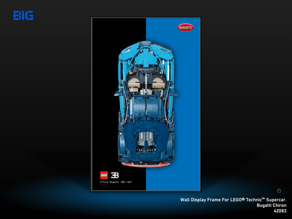 LEGO Wall Display Frame for Supercar Bugatti Chiron (42083)