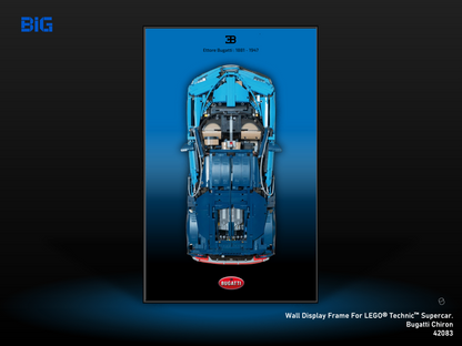 LEGO Wall Display Frame for Supercar Bugatti Chiron (42083)