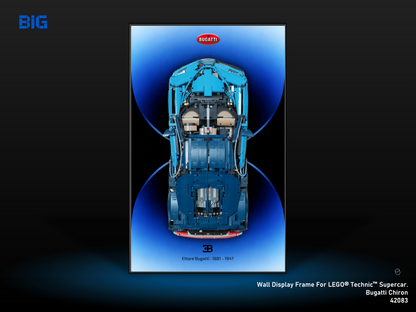 LEGO Wall Display Frame for Supercar Bugatti Chiron (42083)