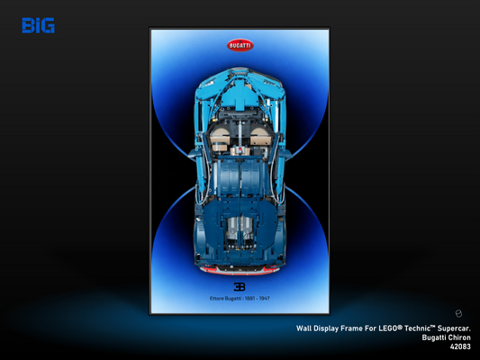 LEGO Wall Display Frame for Supercar Bugatti Chiron (42083)