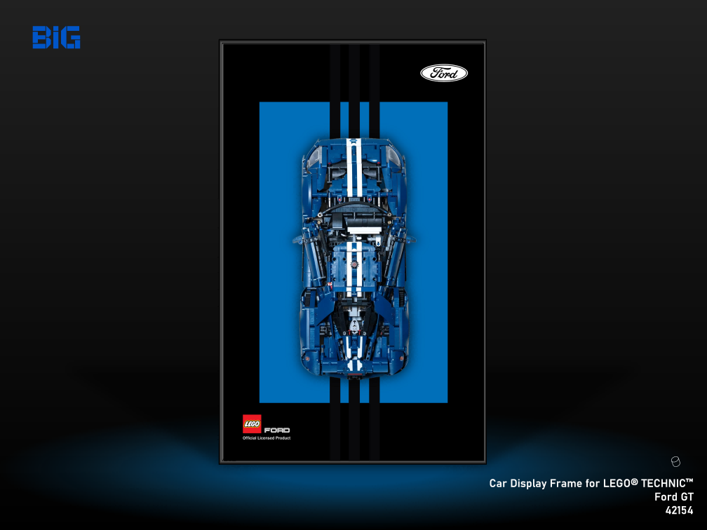 LEGO Wall Display Frame for Ford GT (42154)