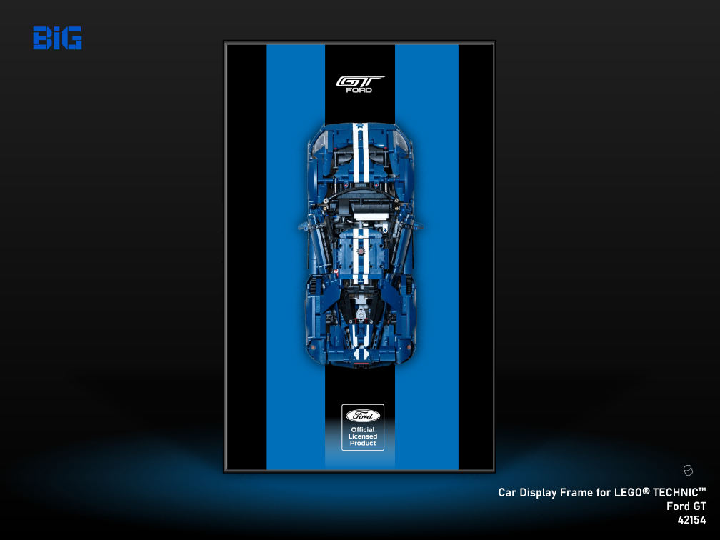 LEGO Wall Display Frame for Ford GT (42154)