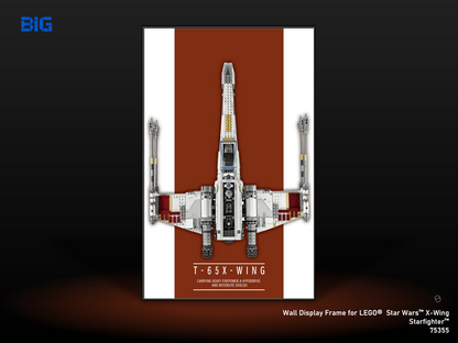 LEGO Wall Display Frame for Star Wars X-Wing Starfighter (75355)