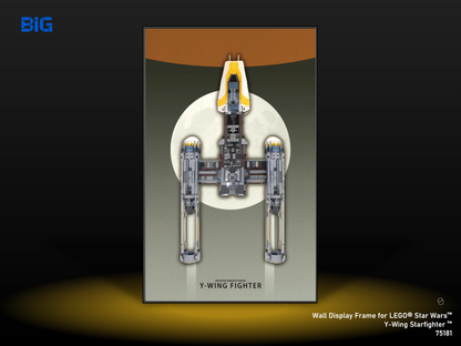 LEGO Wall Display Frame for Star Wars Y-Wing Starfighter (75181)