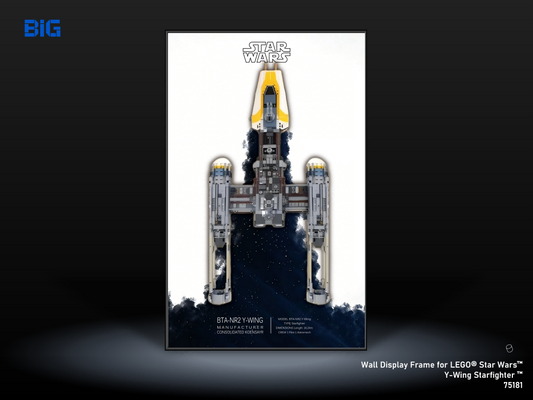 LEGO Wall Display Frame for Star Wars Y-Wing Starfighter (75181)
