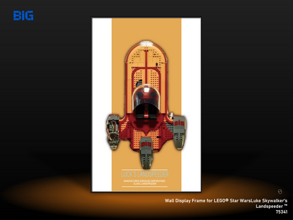 LEGO Wall Display Frame for Star Wars Luke Skywalker`s Land speeder (75341)