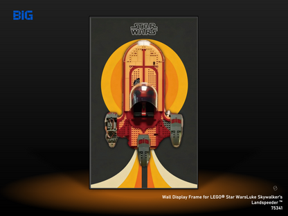 LEGO Wall Display Frame for Star Wars Luke Skywalker`s Land speeder (75341)