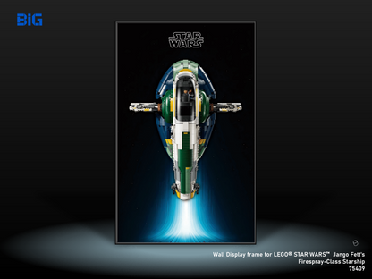 LEGO Wall Display Frame for Star Wars Jango Fett`s Firespray-Class Starship (75409)